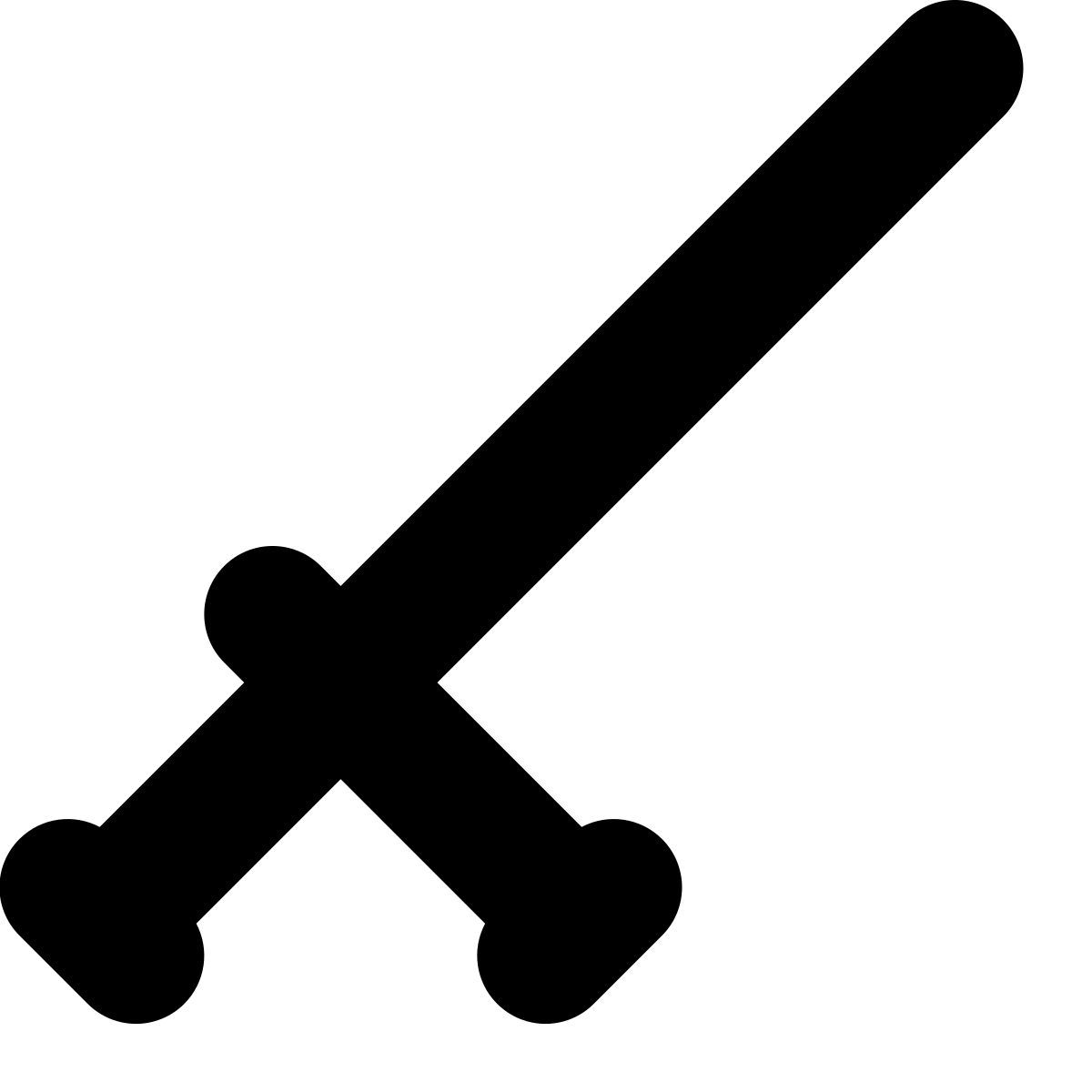 tiny bold style cosh weapon icon