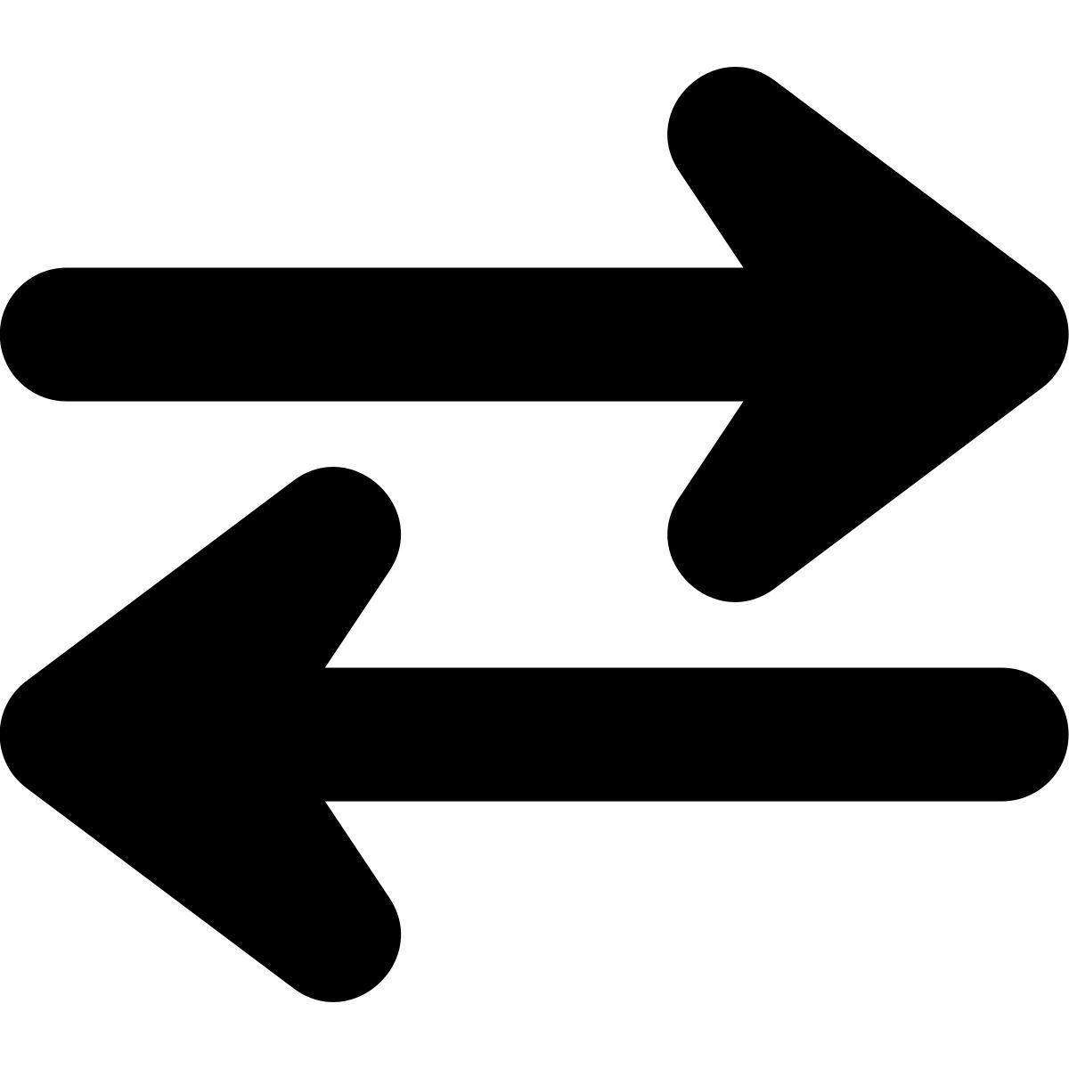 tiny bold style data transfer icon