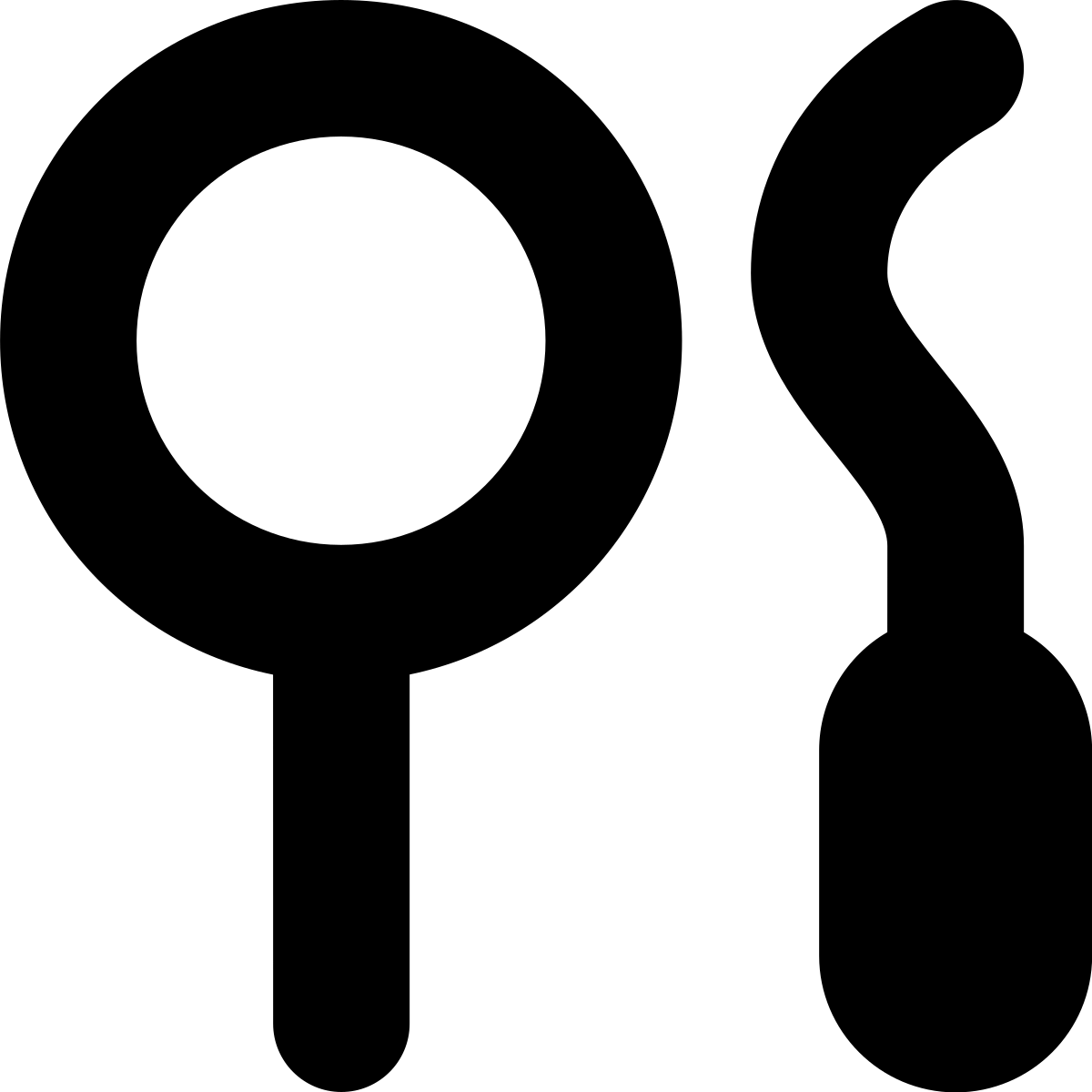 tiny bold style dentist tools icon