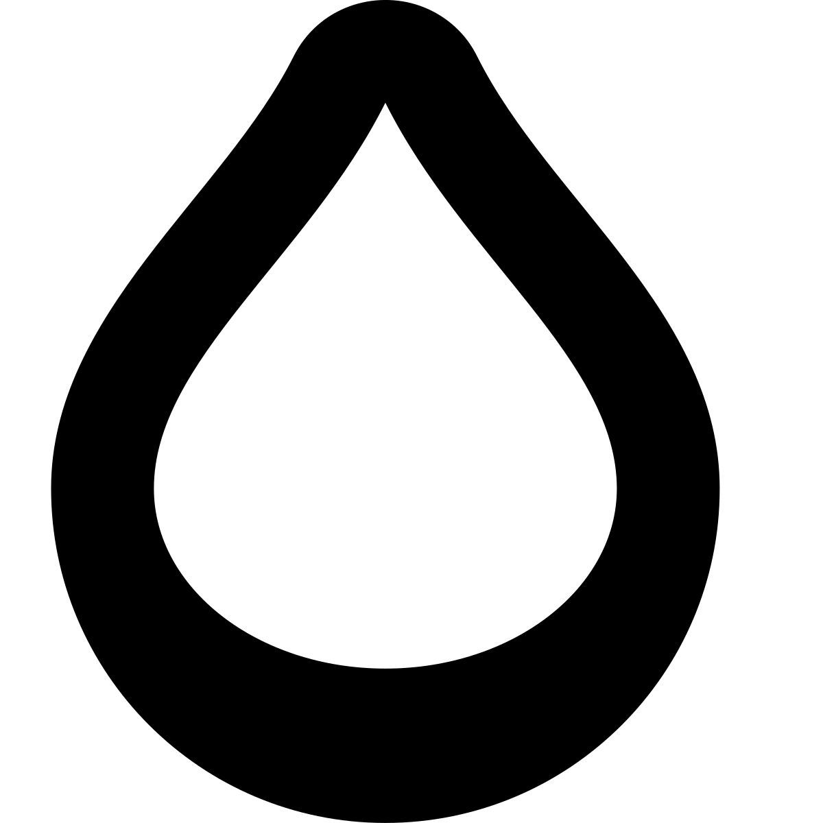 tiny bold style tropfen blut icon