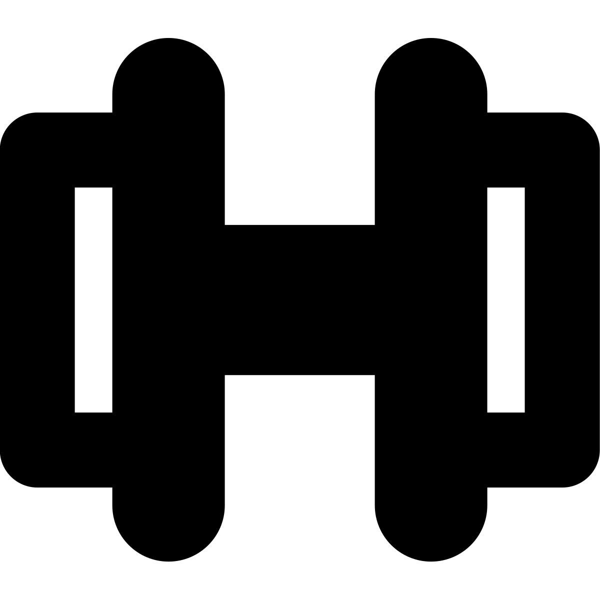 tiny bold style 아령 icon