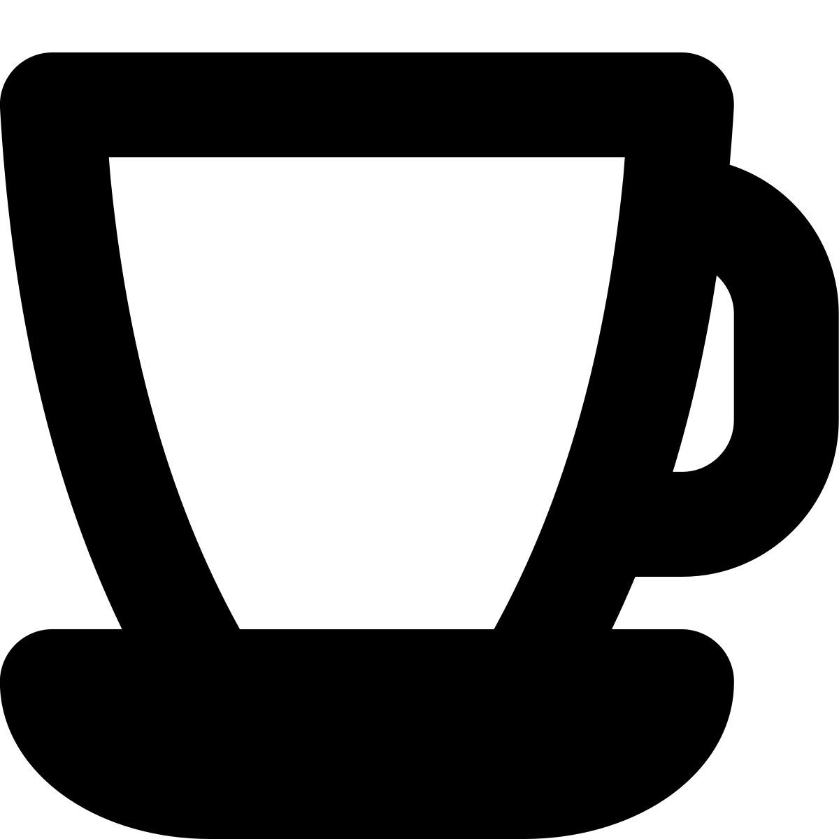 tiny bold style tasse espresso icon
