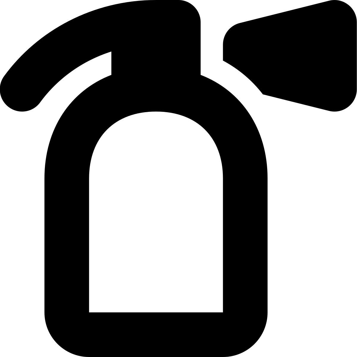 tiny bold style extintor de incendios icon