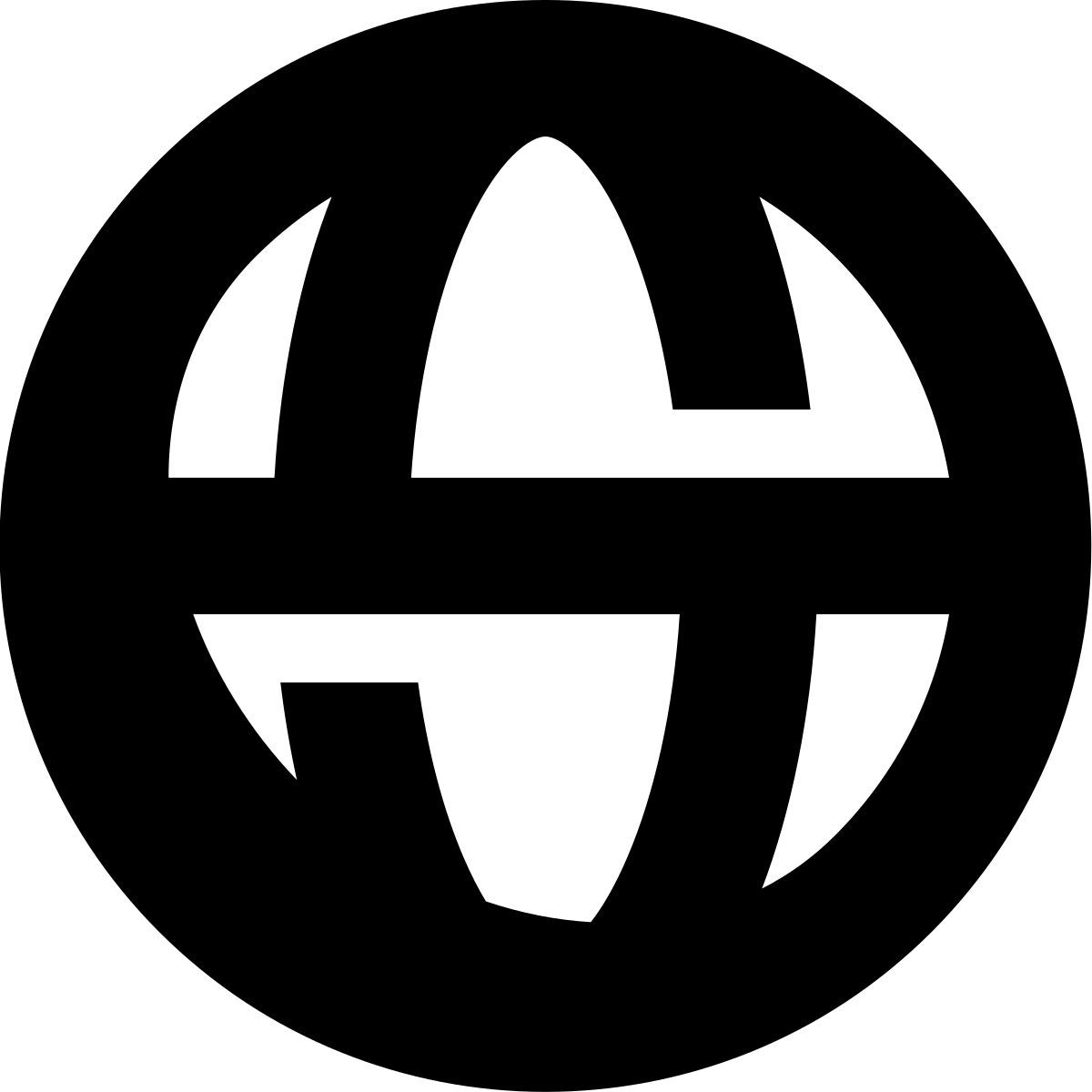 tiny bold style globo icon