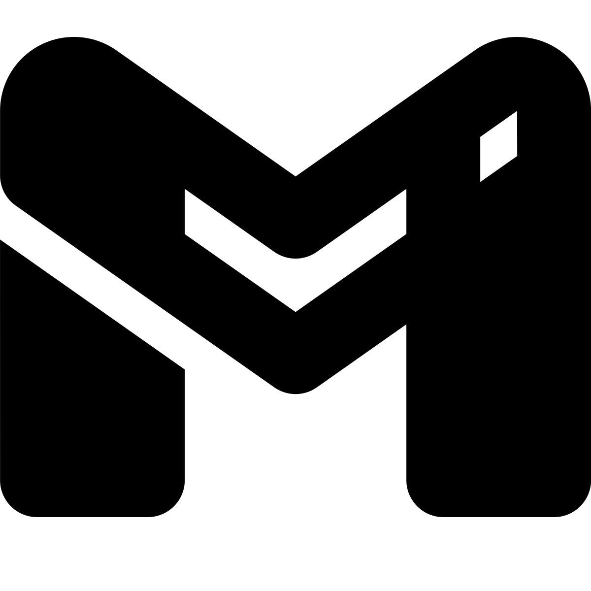 tiny bold style gmail icon