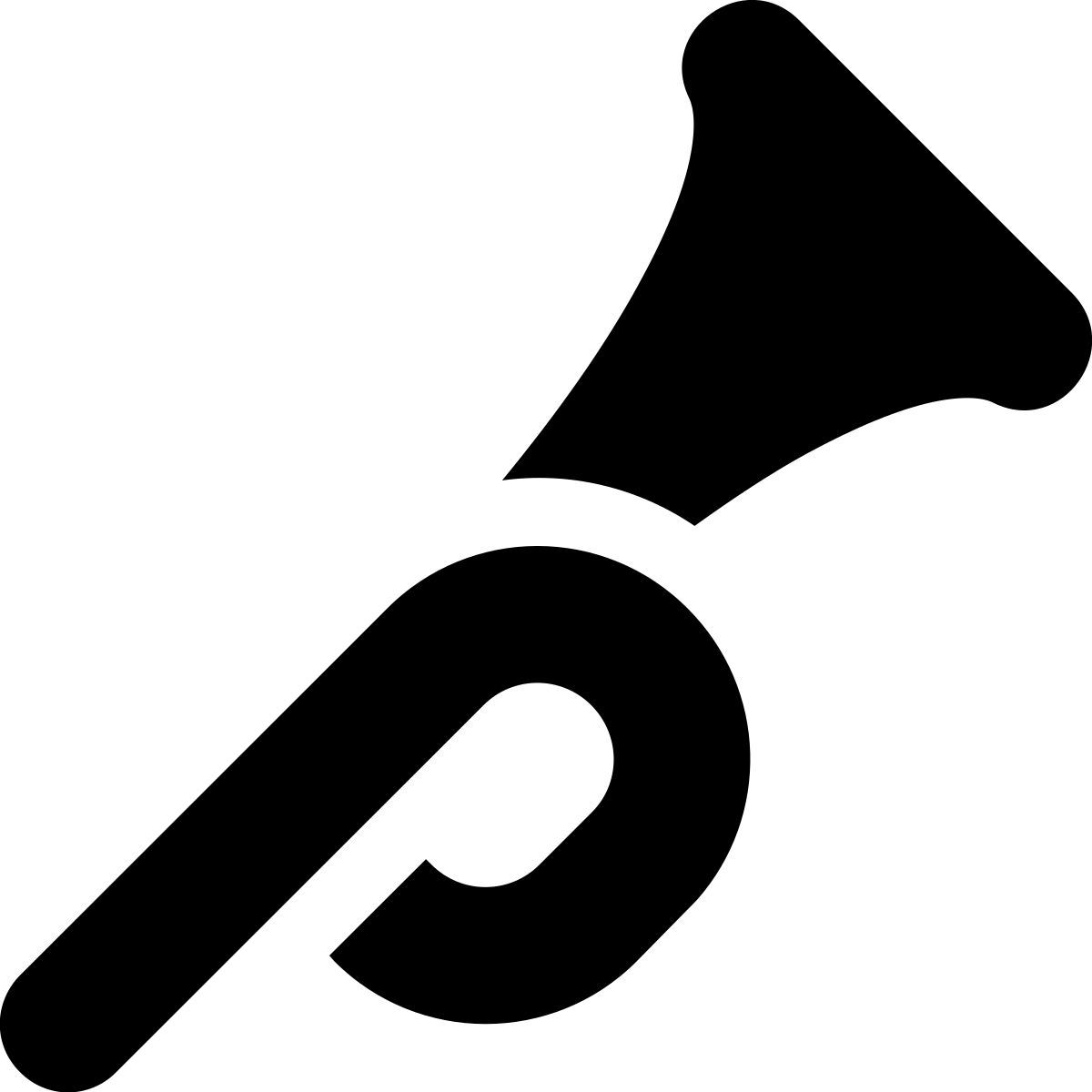 tiny bold style tromba icon