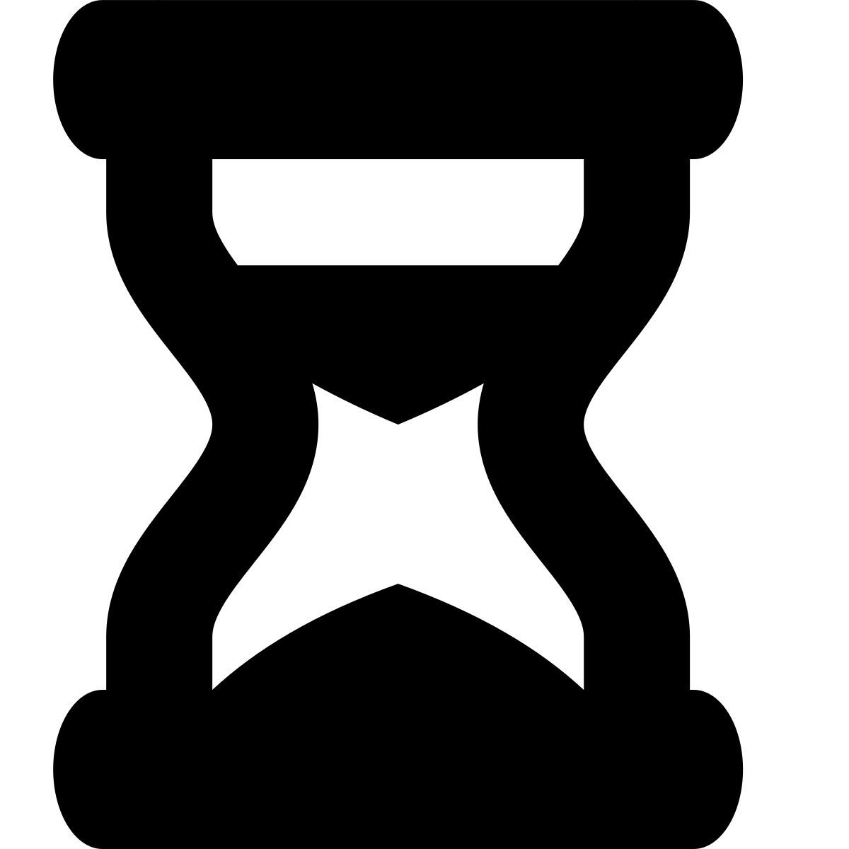 tiny bold style hourglass icon
