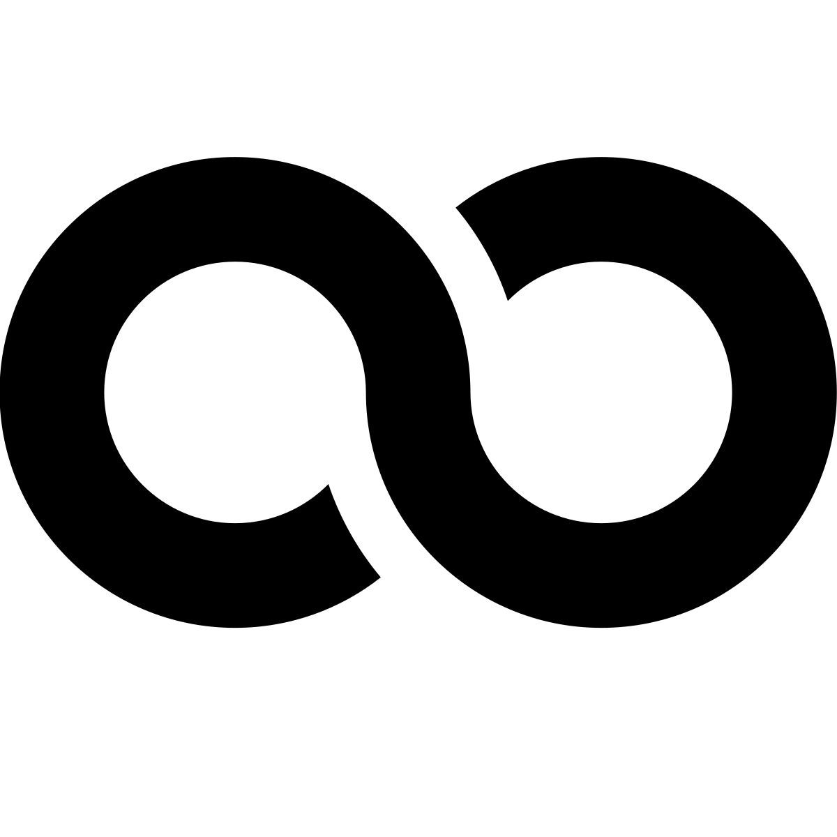 tiny bold style infinity icon