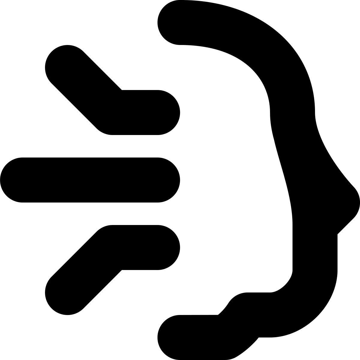 tiny bold style intelligente person icon