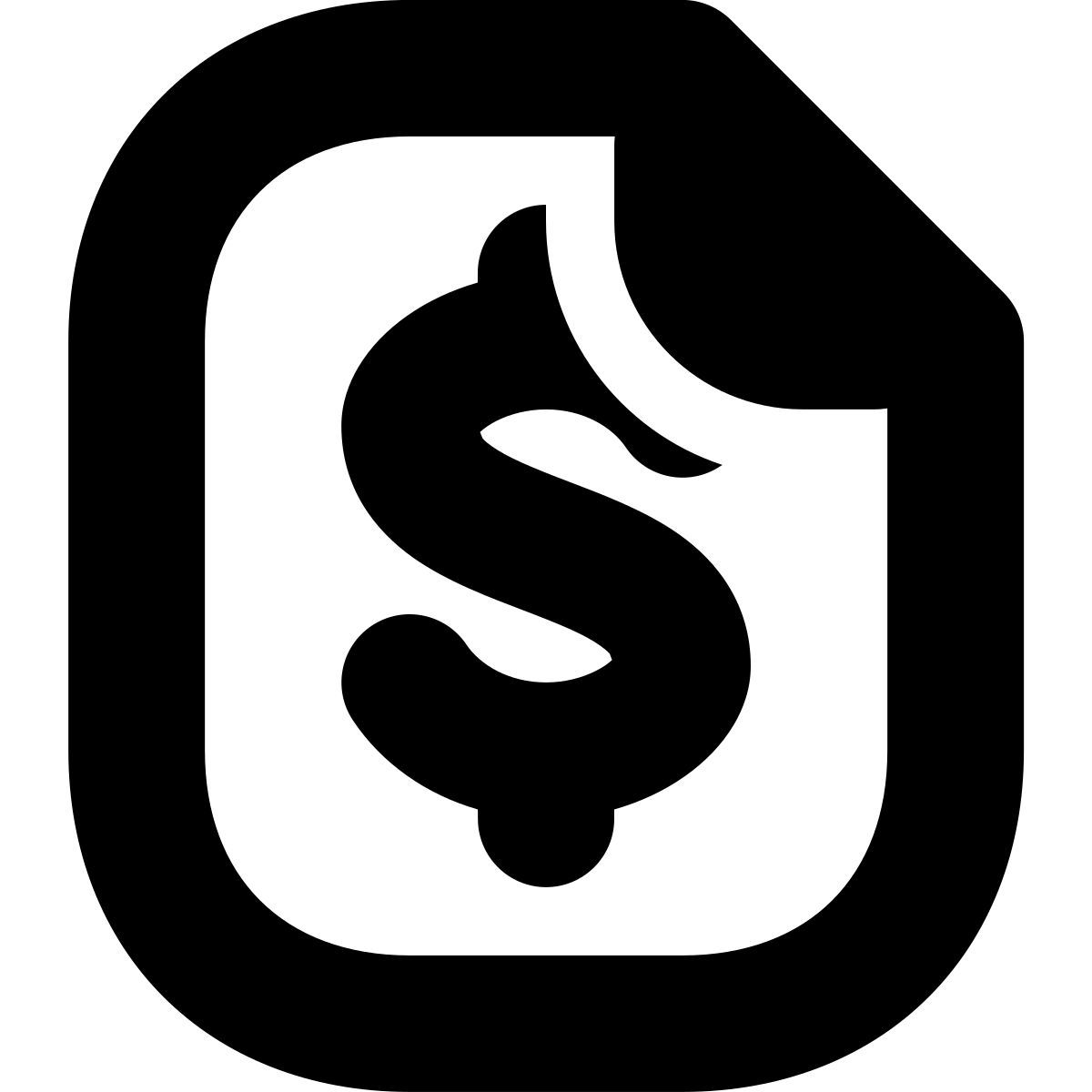 tiny bold style investment icon