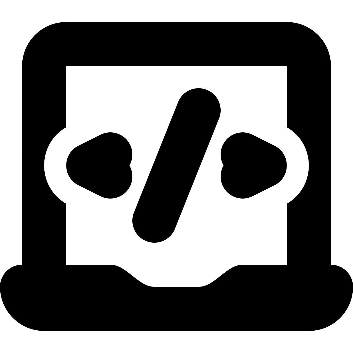 tiny bold style 笔记本电脑编码 icon