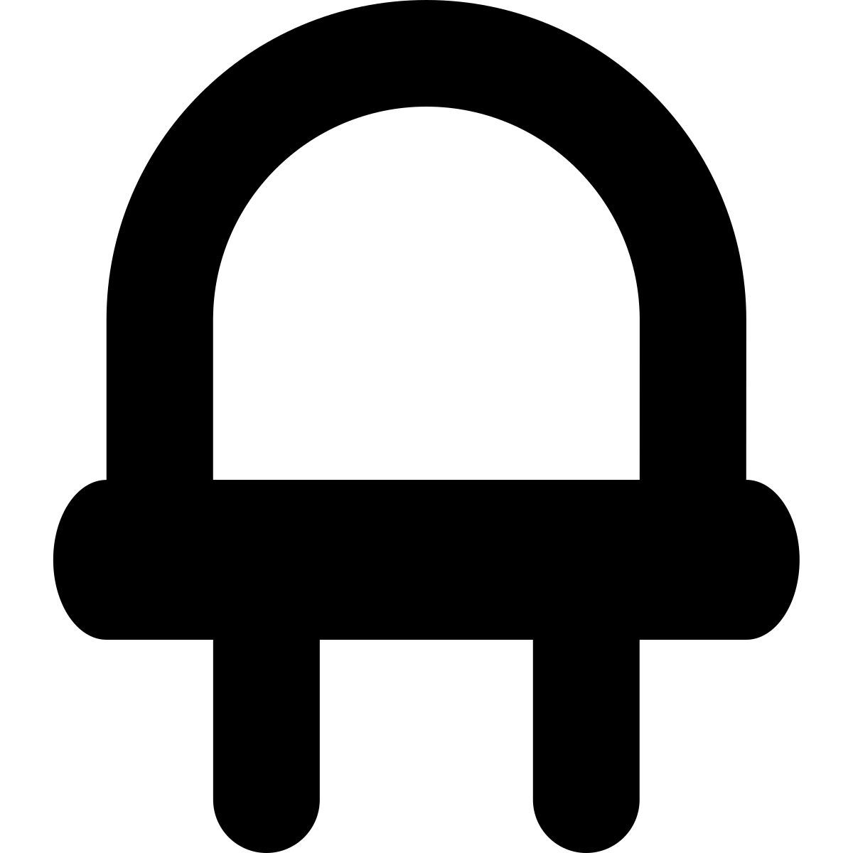 tiny bold style luz led icon