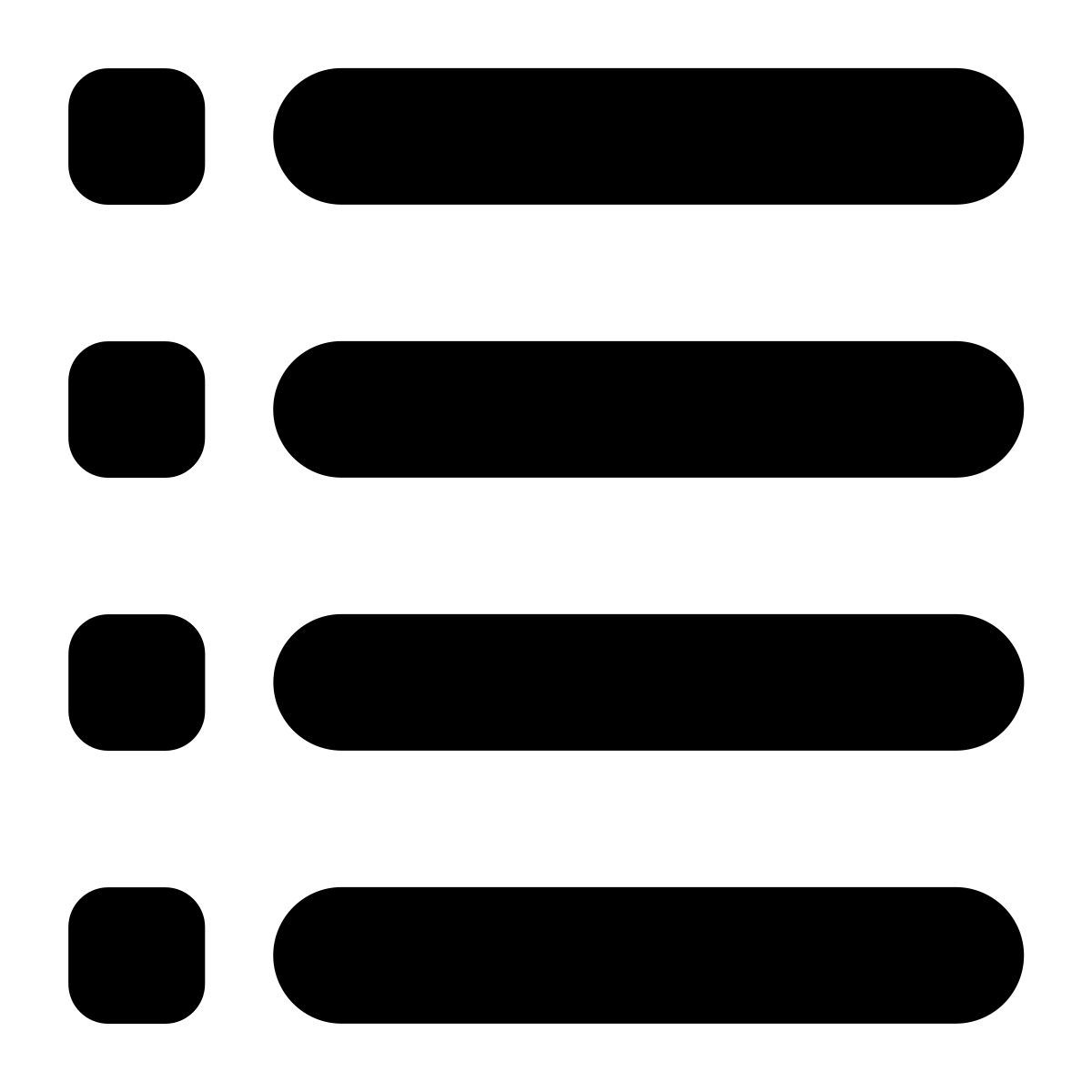 tiny bold style 名单 icon