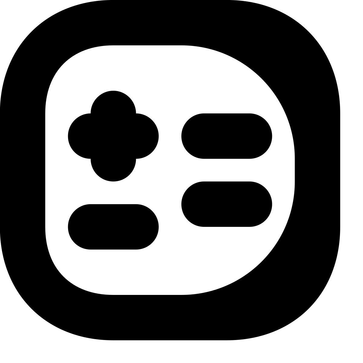 tiny bold style mathematical symbol icon