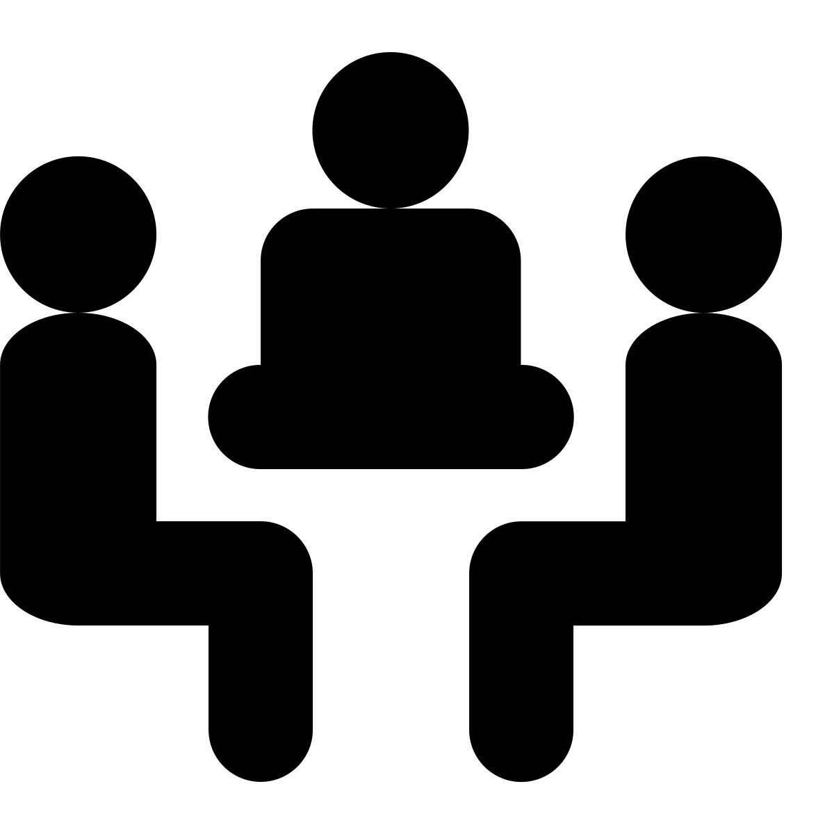 tiny bold style meeting room icon