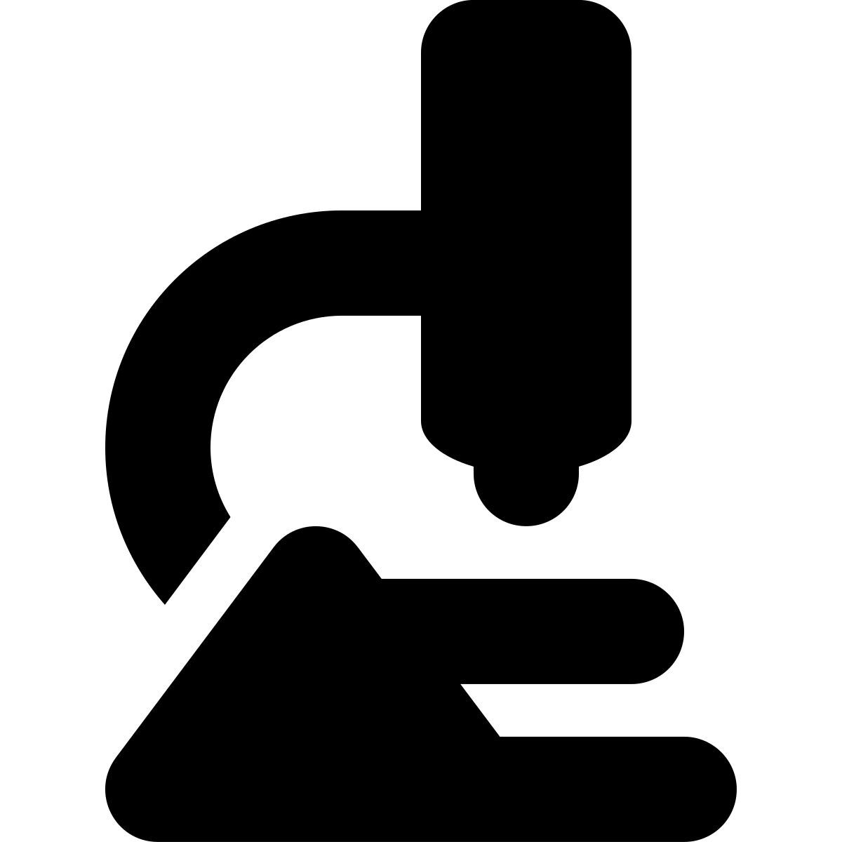 tiny bold style microscopio icon