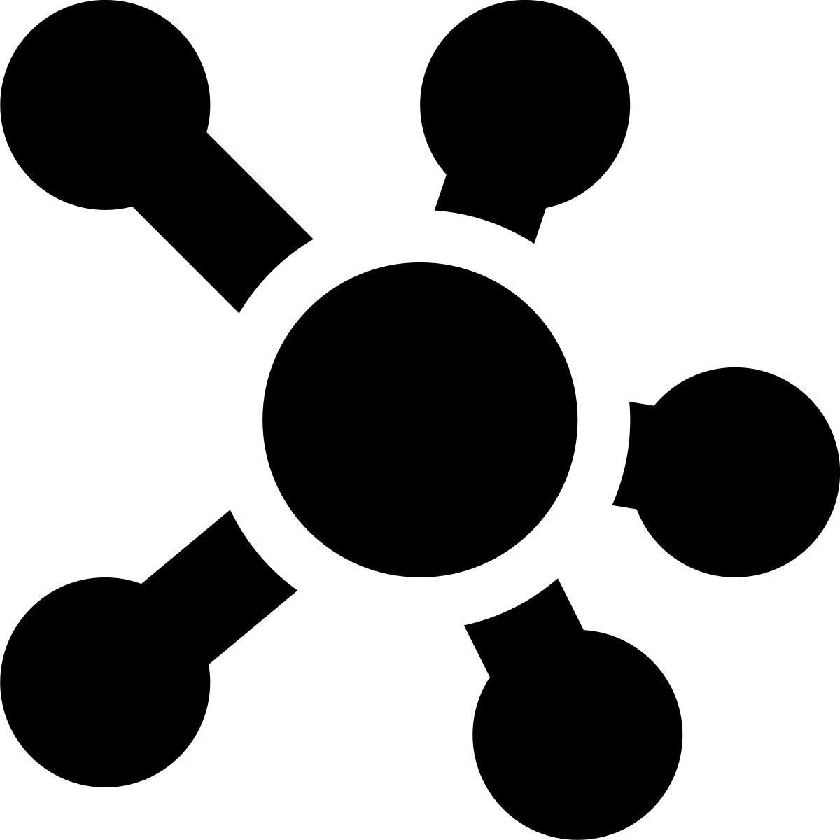 tiny bold style carte mentale icon