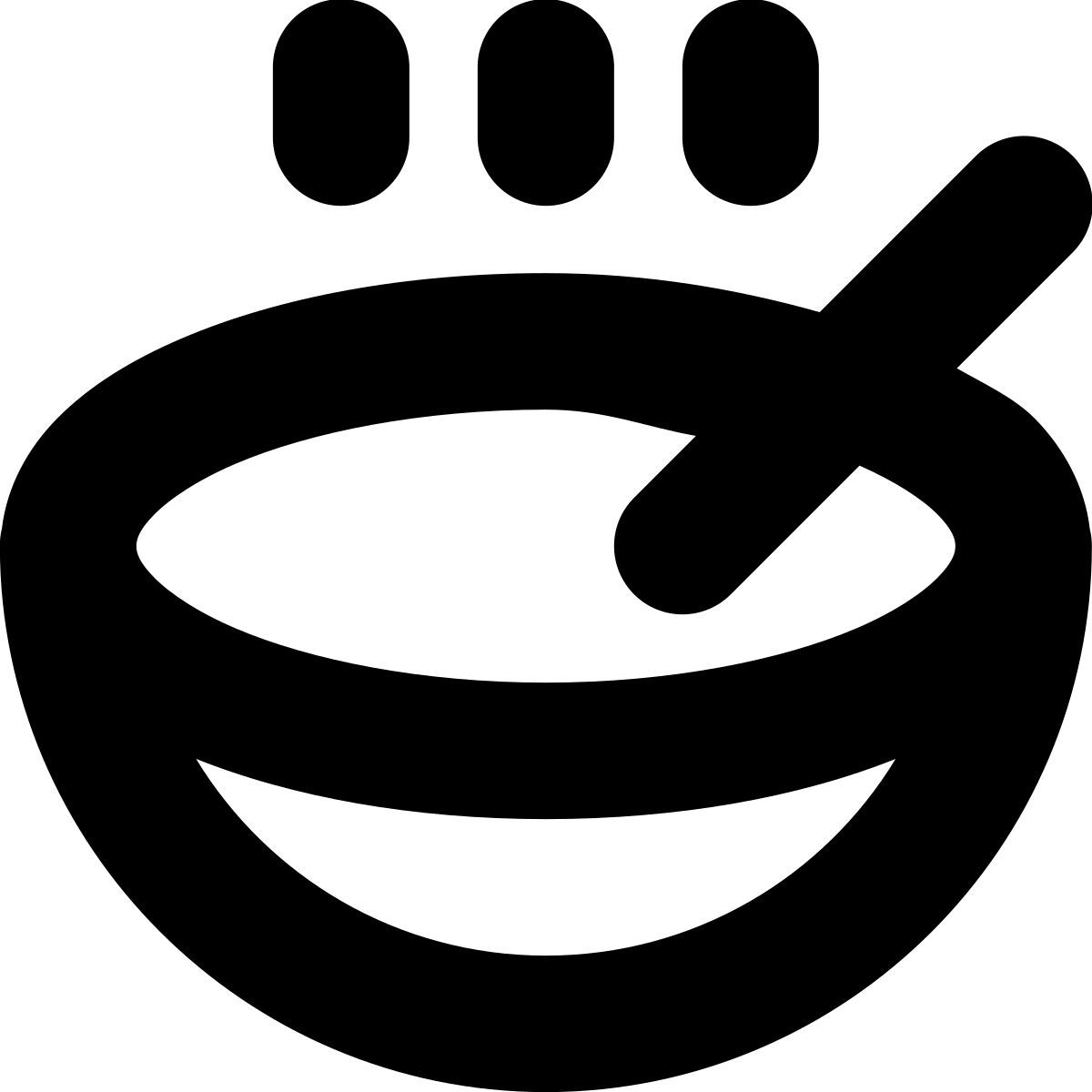 tiny bold style miso suppe icon