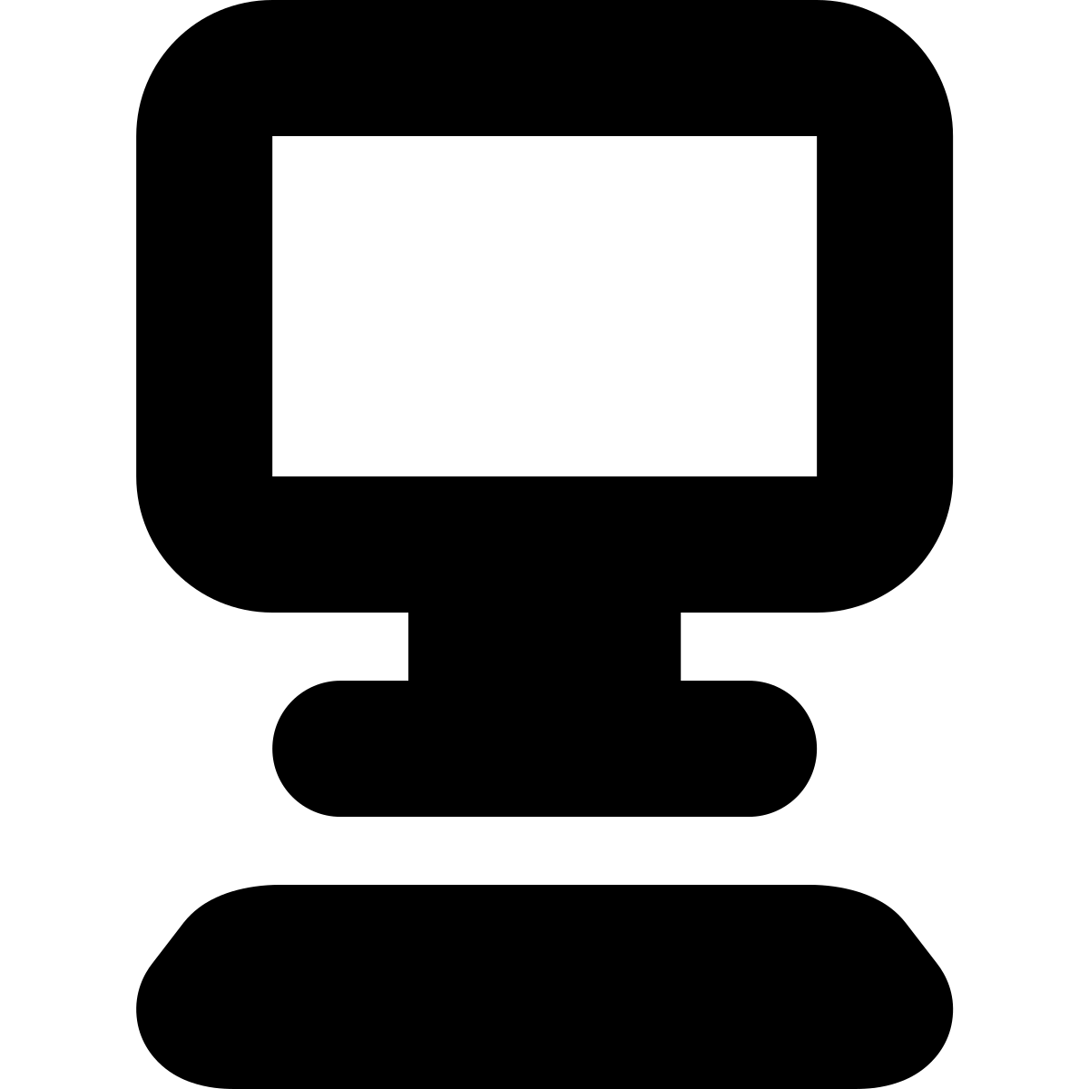 tiny bold style my computer icon