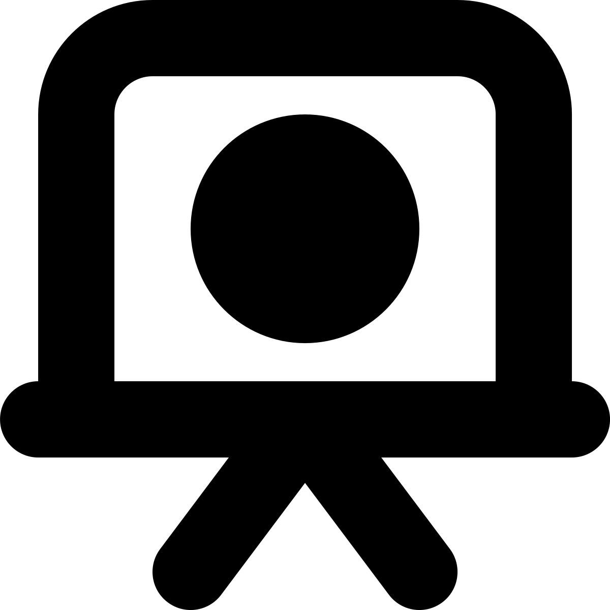 tiny bold style 옛날 카메라 icon