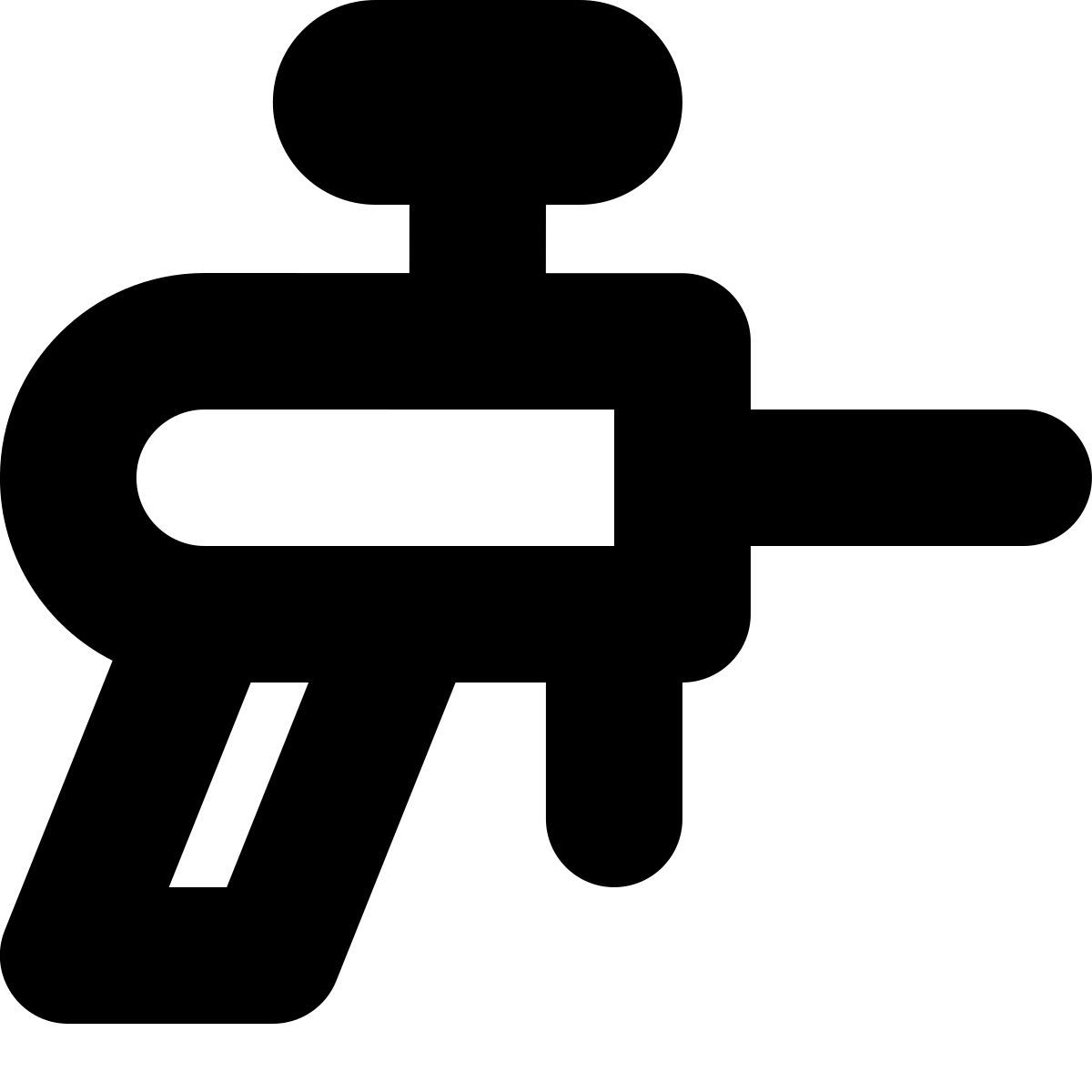 tiny bold style fucile da paintball icon