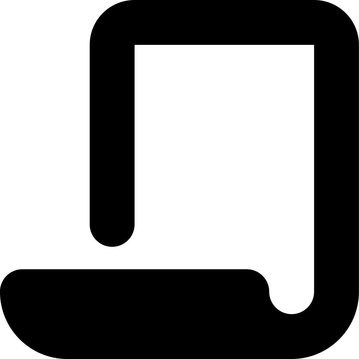 tiny bold style papel icon