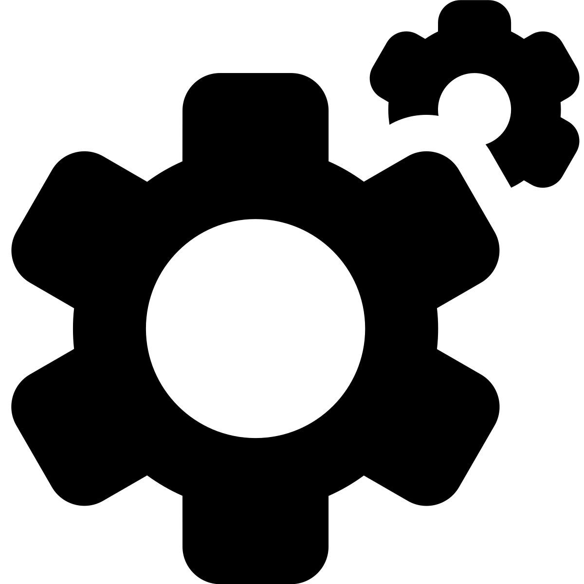 tiny bold style services icon