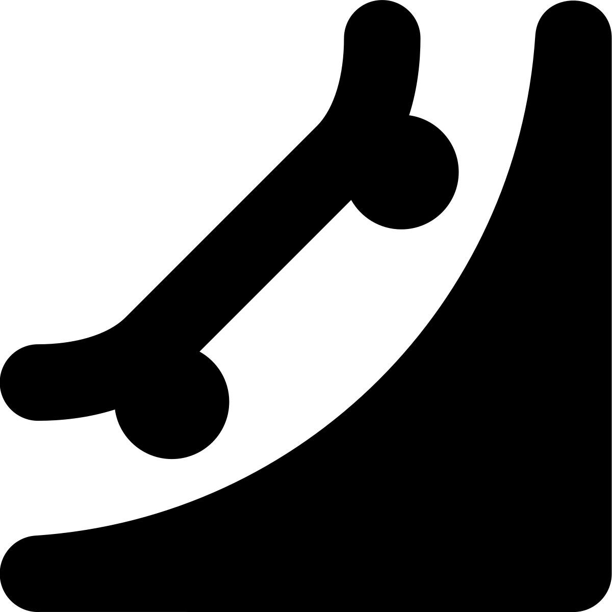 tiny bold style skatepark icon