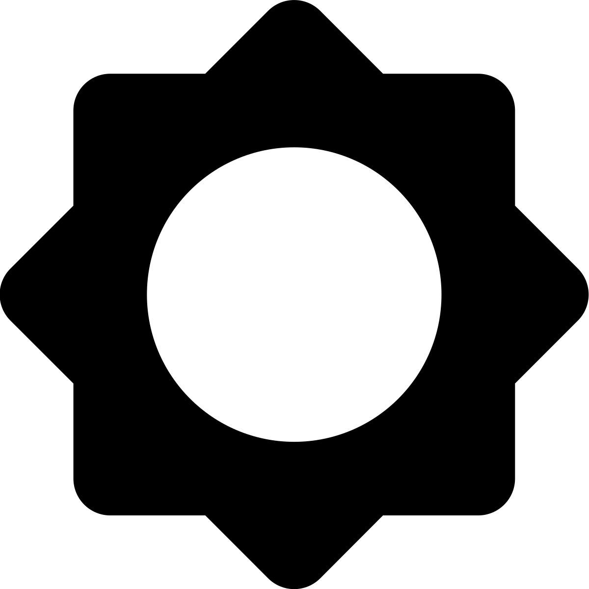 tiny bold style 太阳 icon