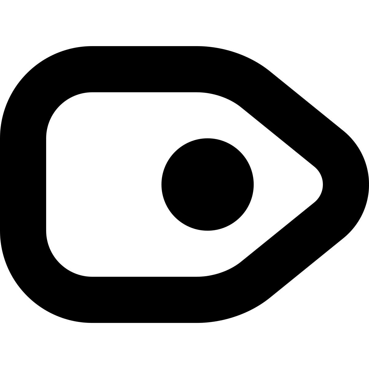 tiny bold style etiqueta icon