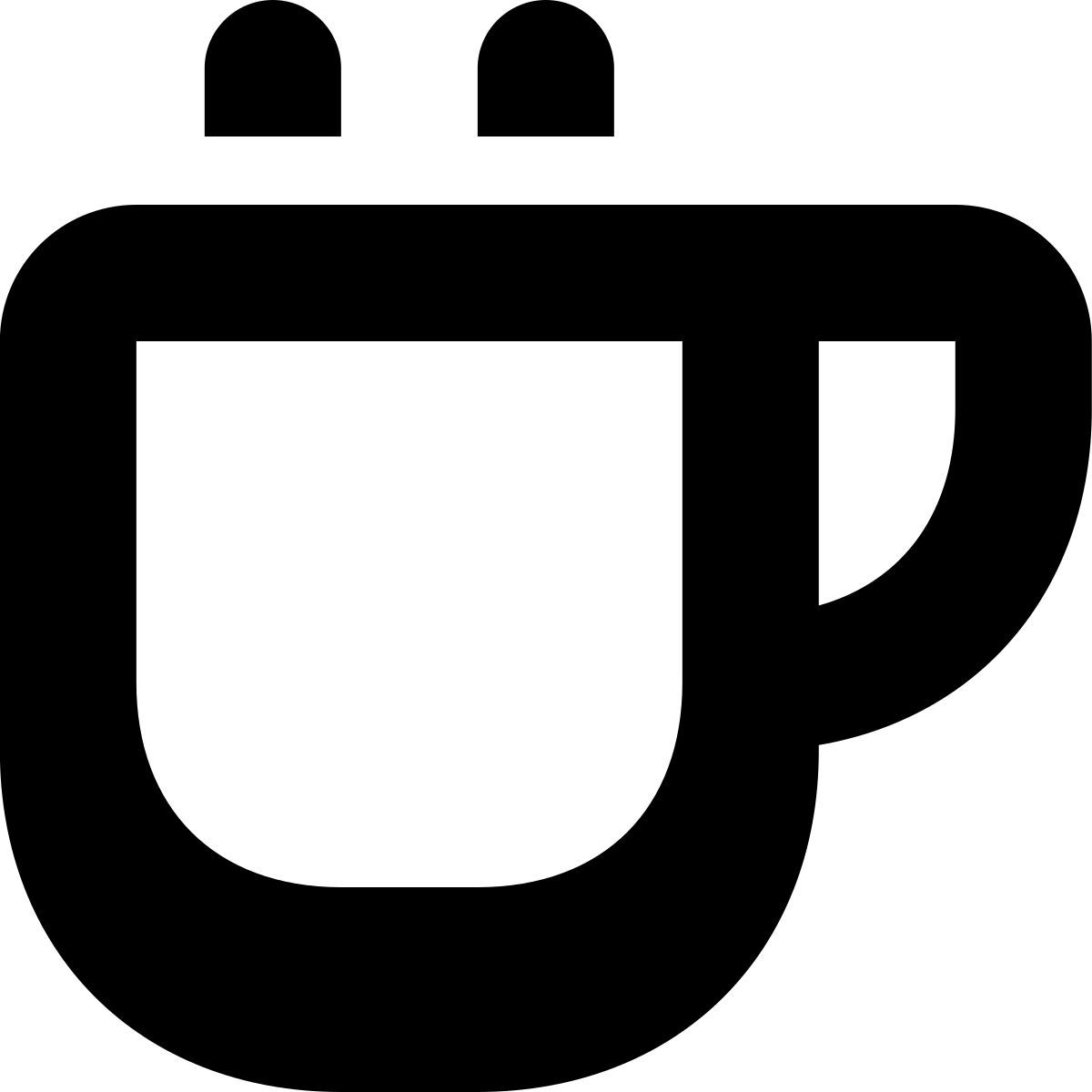 tiny bold style taza de té icon
