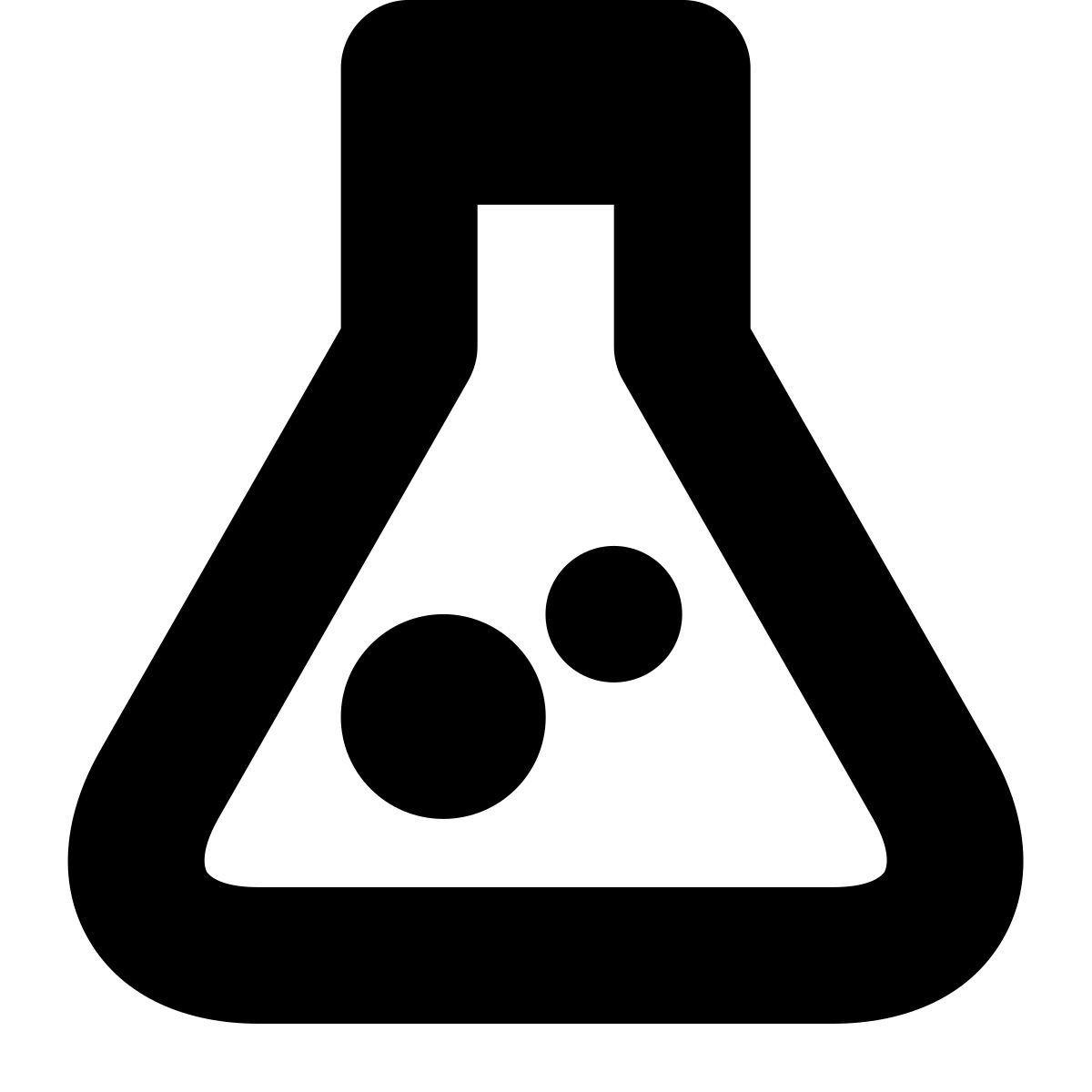 tiny bold style 试管 icon