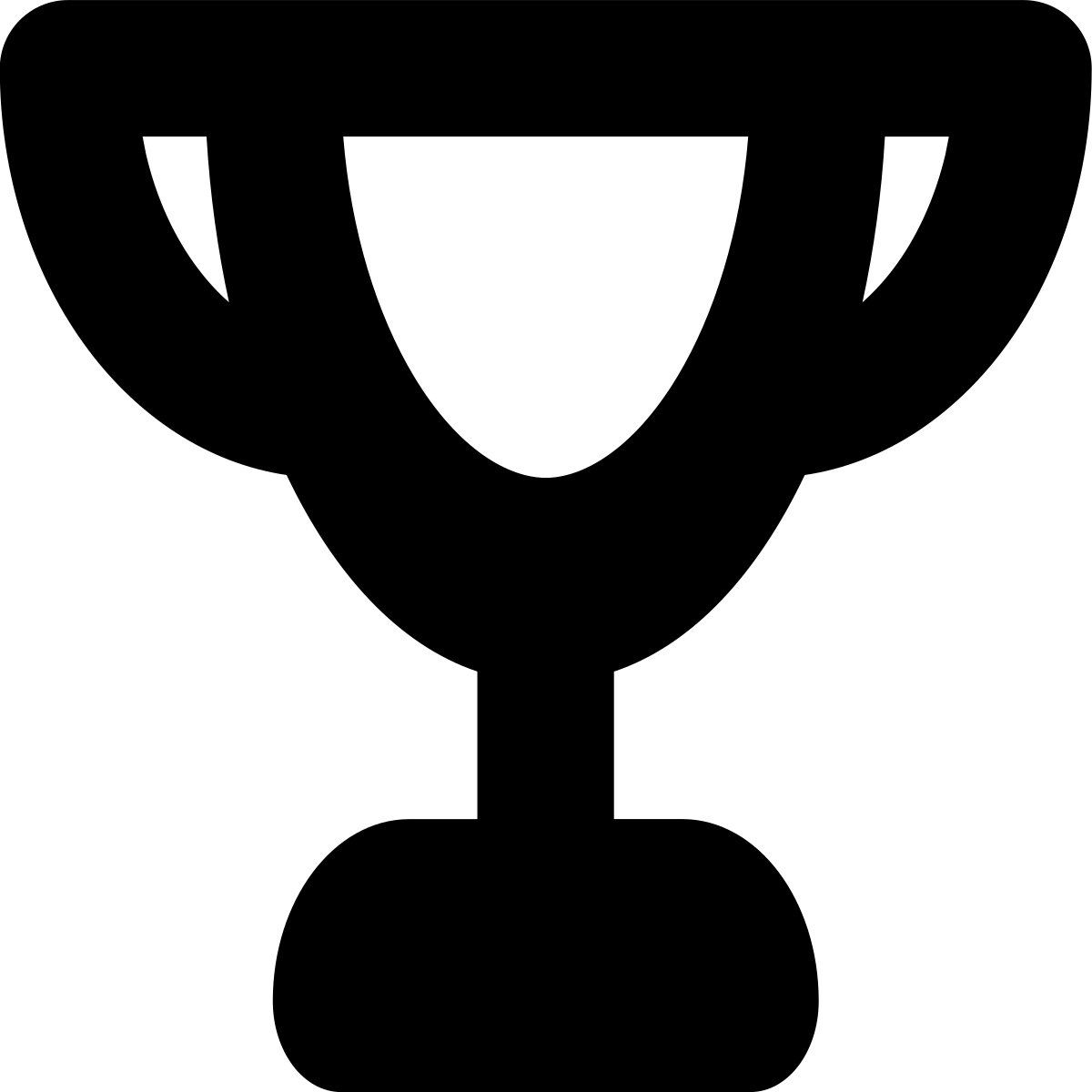 tiny bold style trophy icon