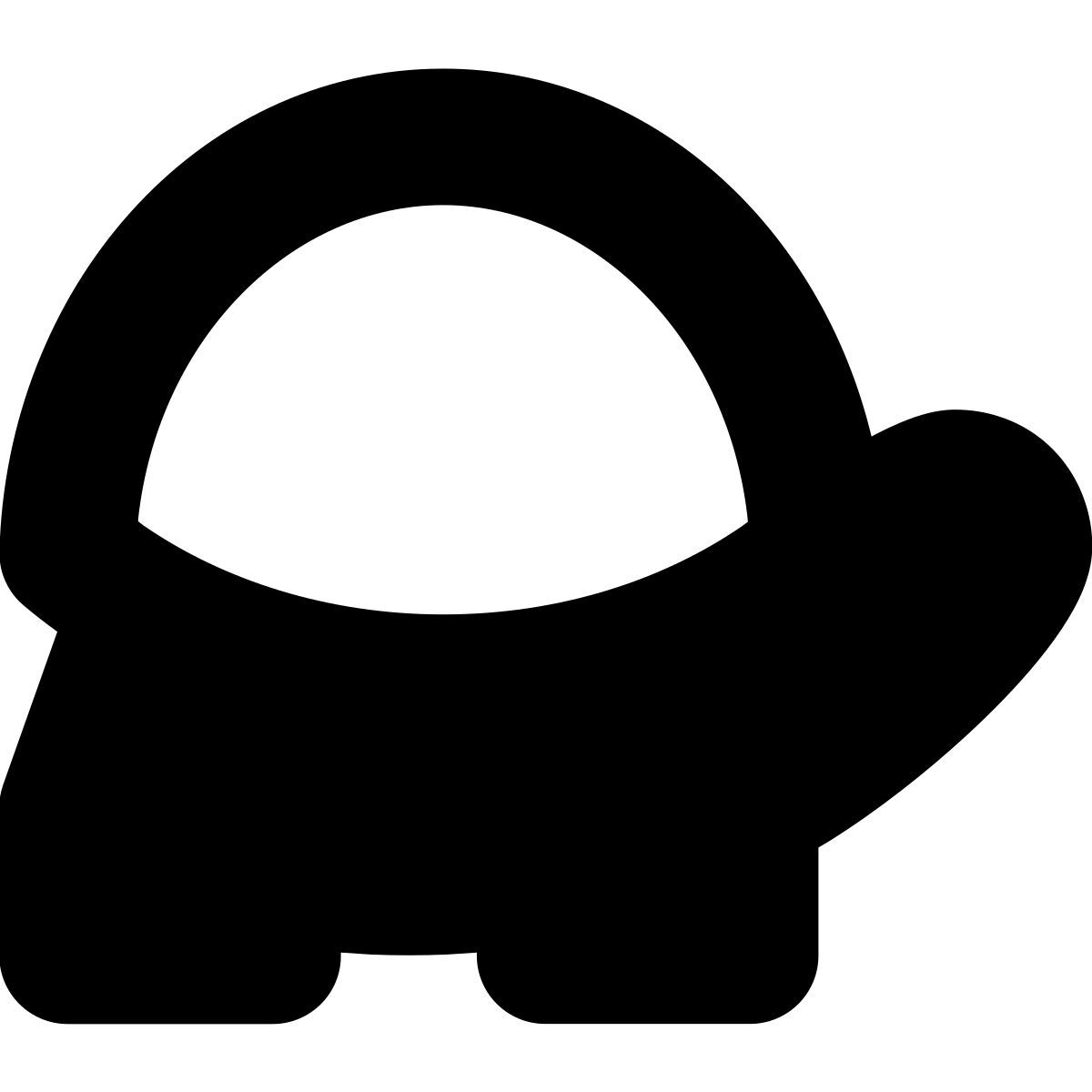 tiny bold style tartaruga icon