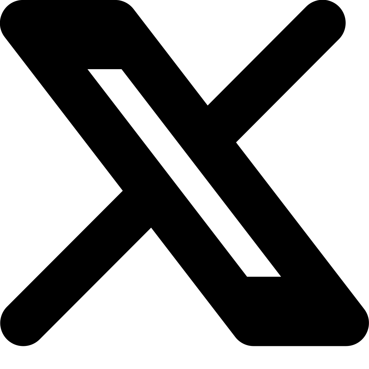 tiny bold style twitterx icon