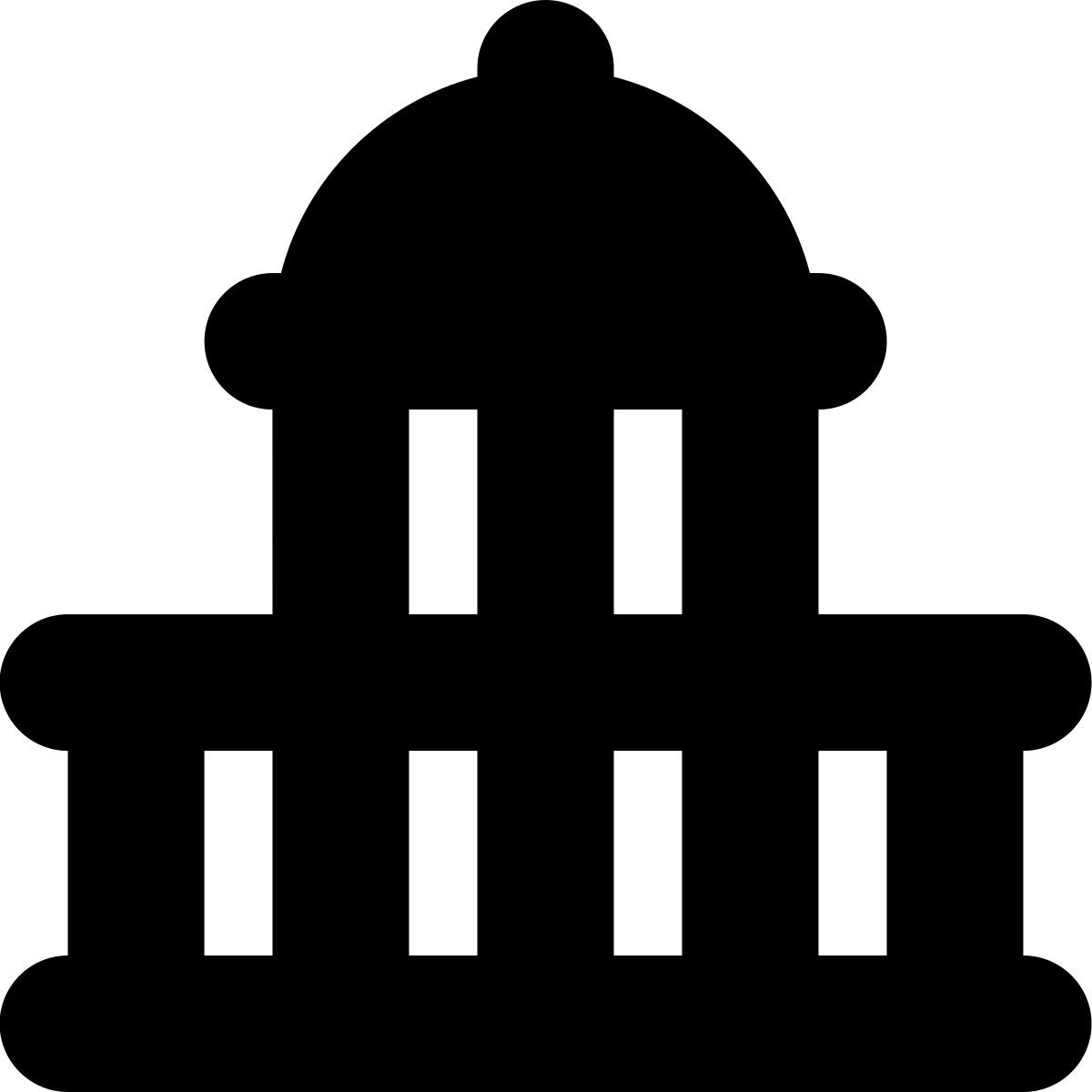 tiny bold style us kapitol icon