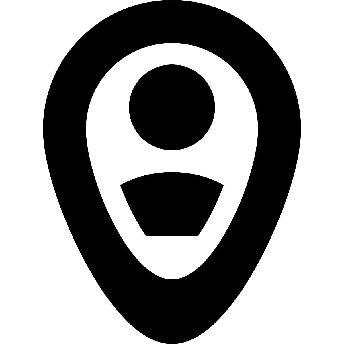 tiny bold style ubicación del usuario icon