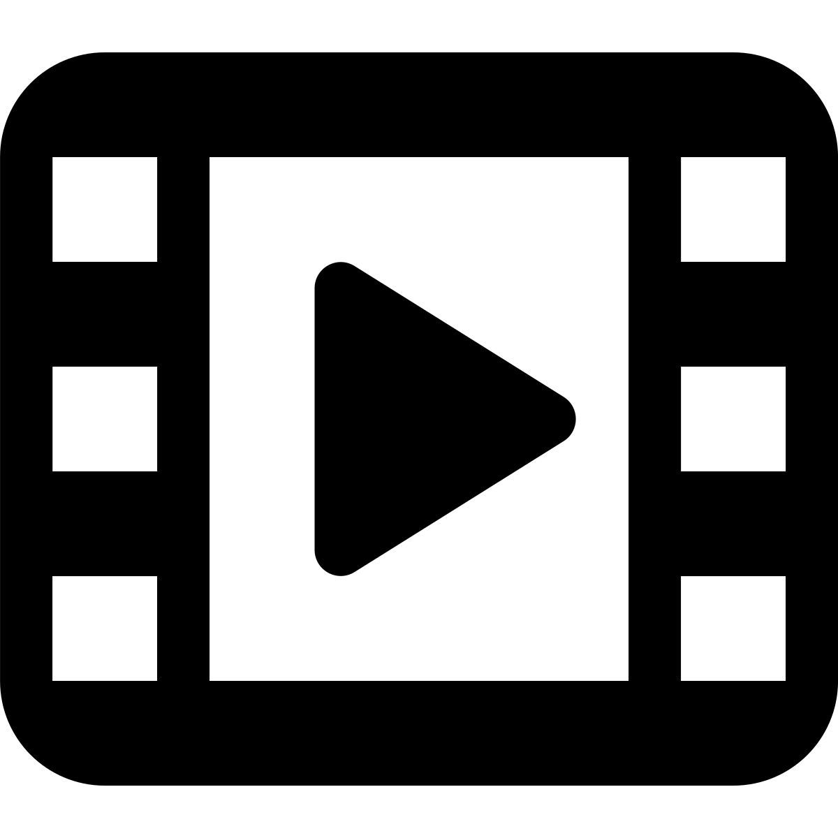 tiny bold style 비디오 icon