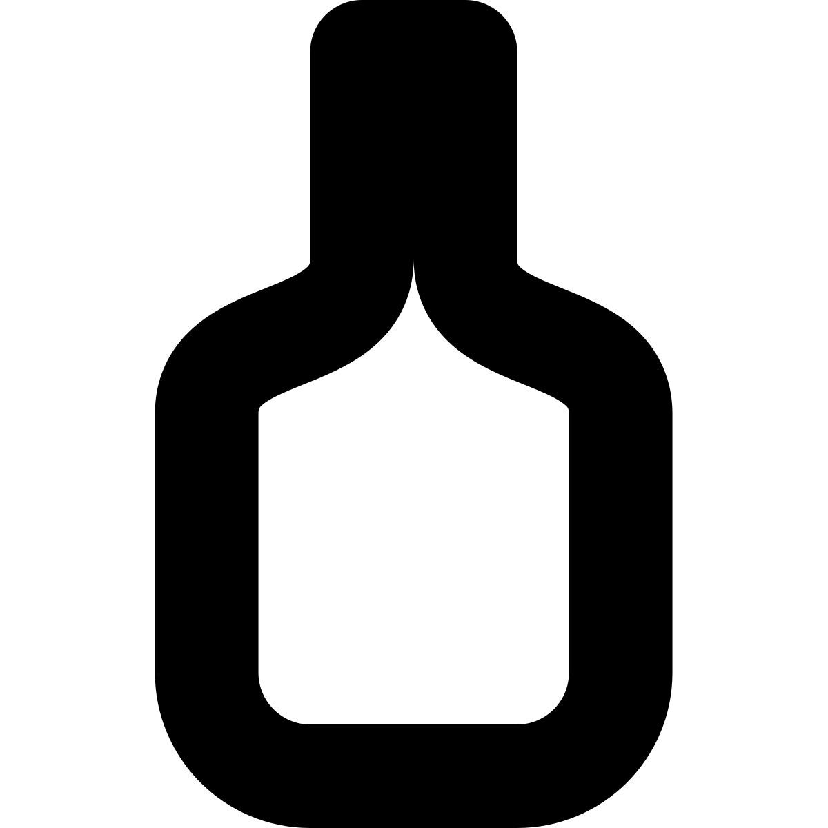 tiny bold style bottiglia di vino icon