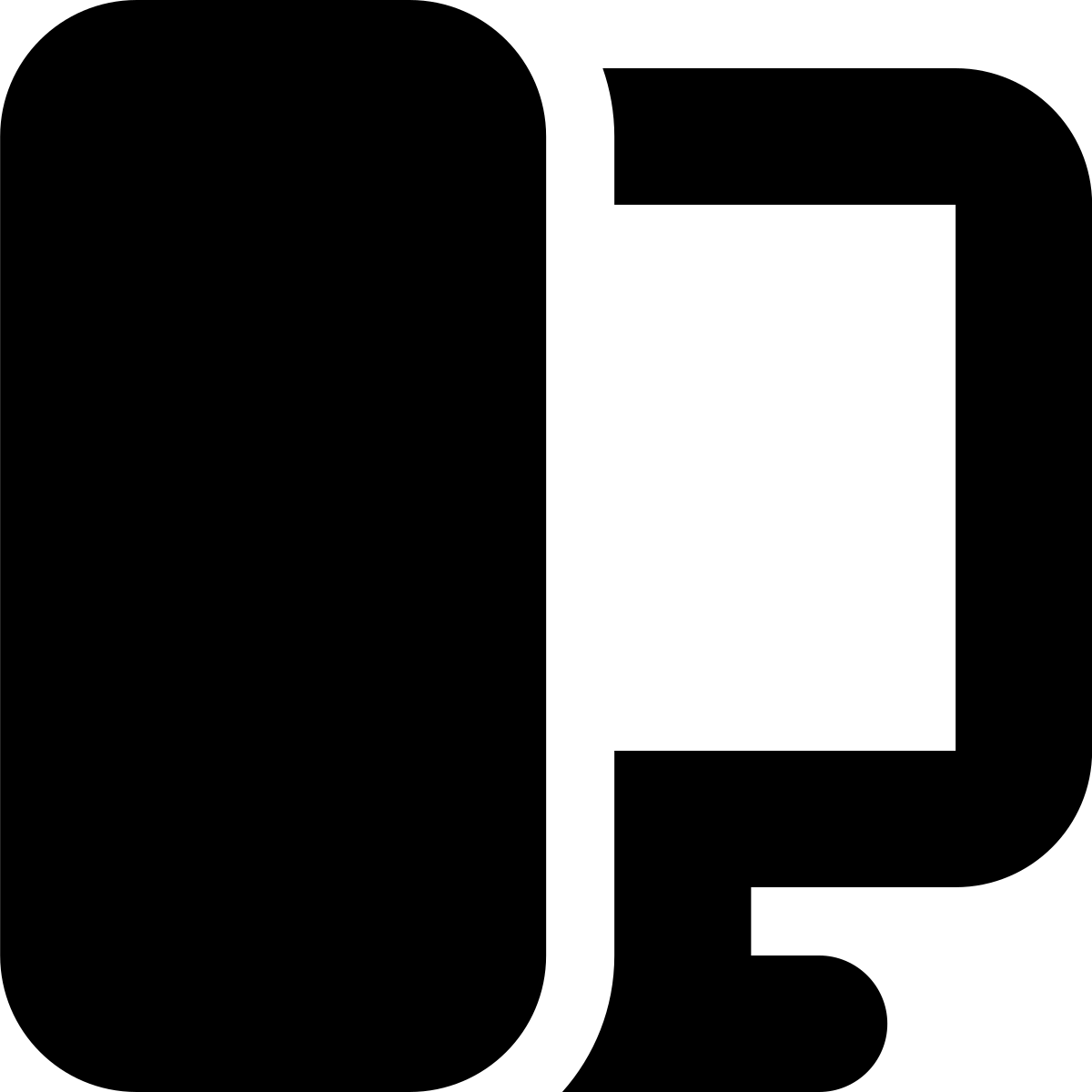 tiny bold style workstation icon