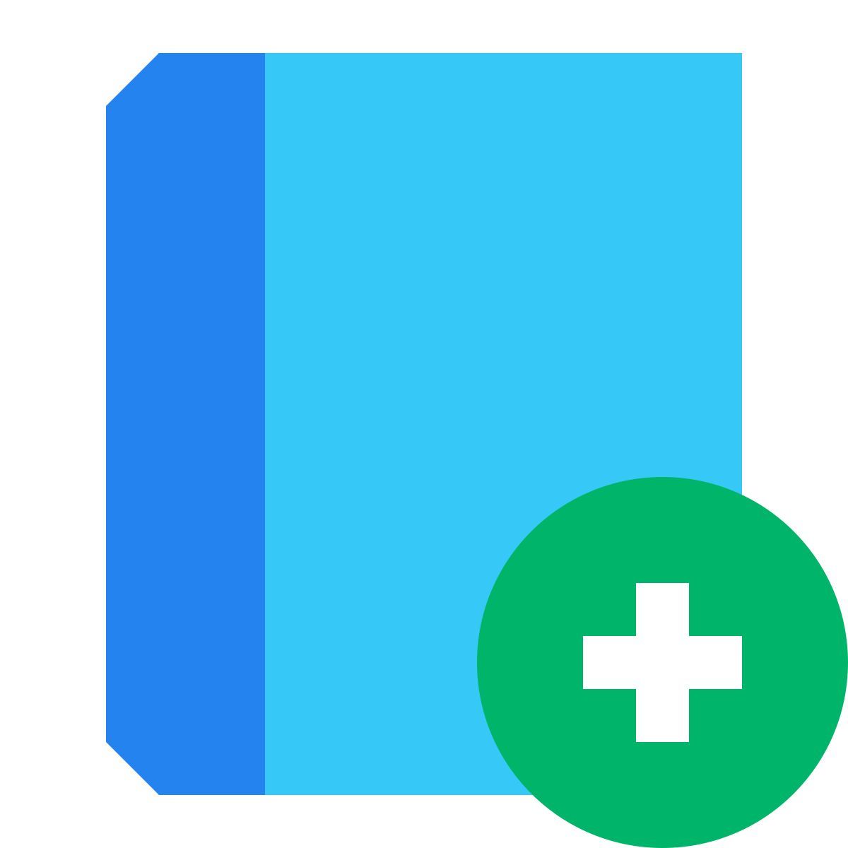 tiny color style 도서 추가 icon