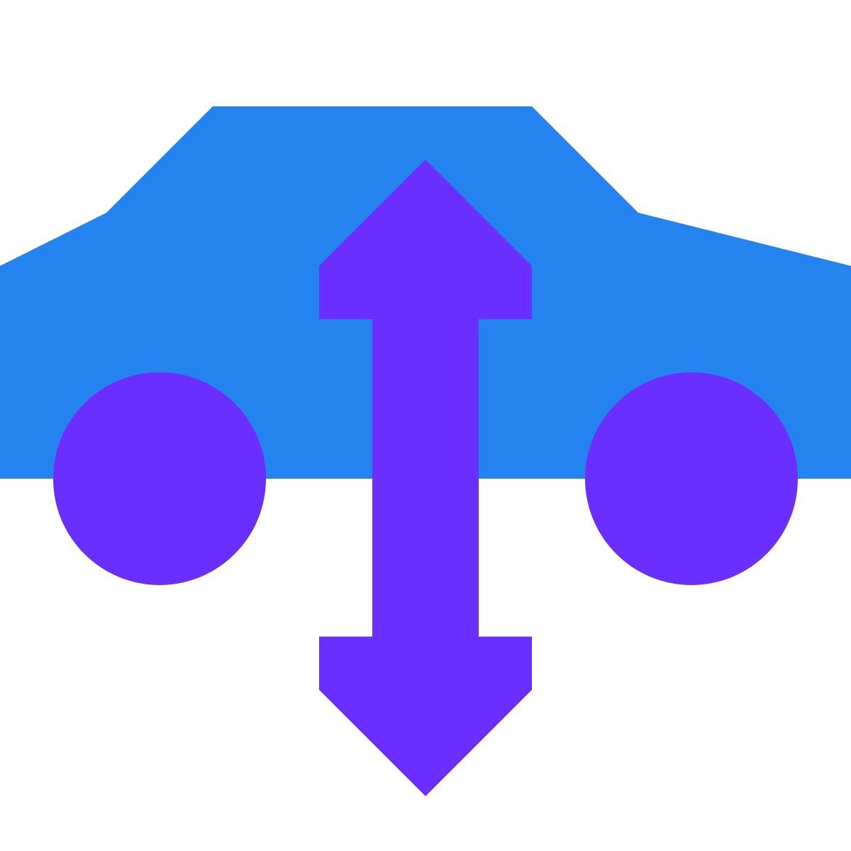 icono advertencia de suspensión de aire tiny color estilo