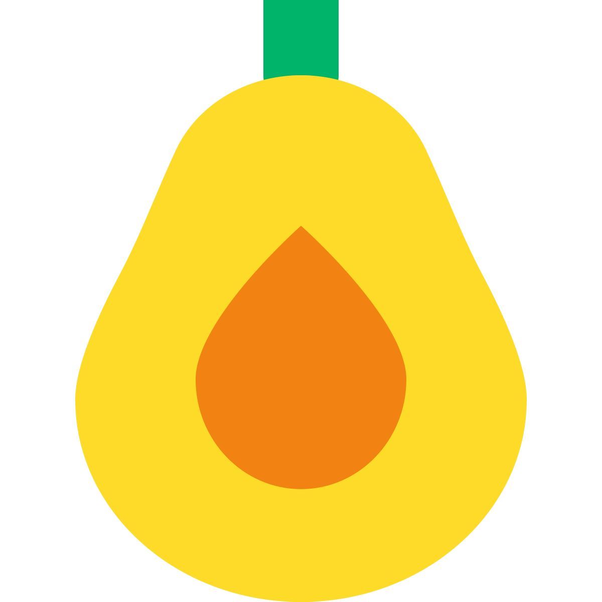 tiny color style avocado icon