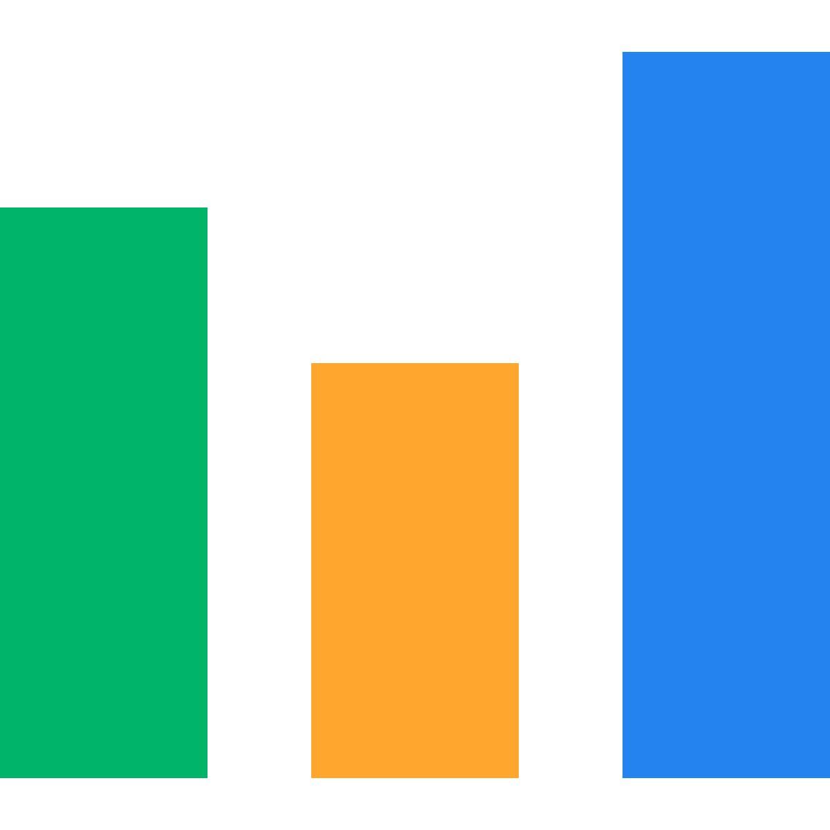 tiny color style bar chart icon