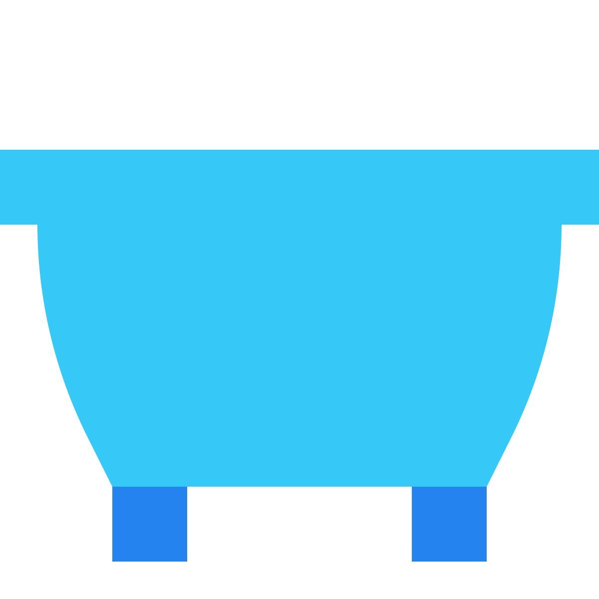 tiny color style baignoire icon