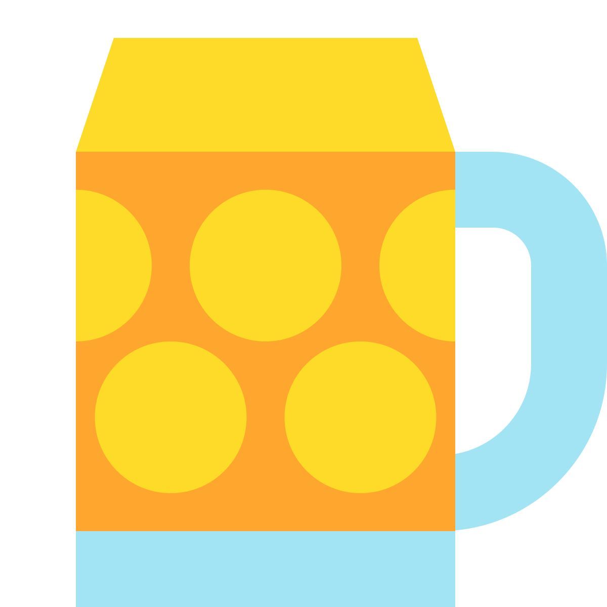 tiny color style bayerischer bierkrug icon