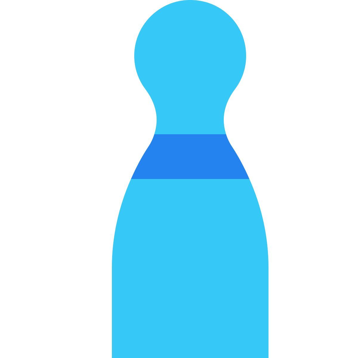 icon pino de boliche tiny color estilo