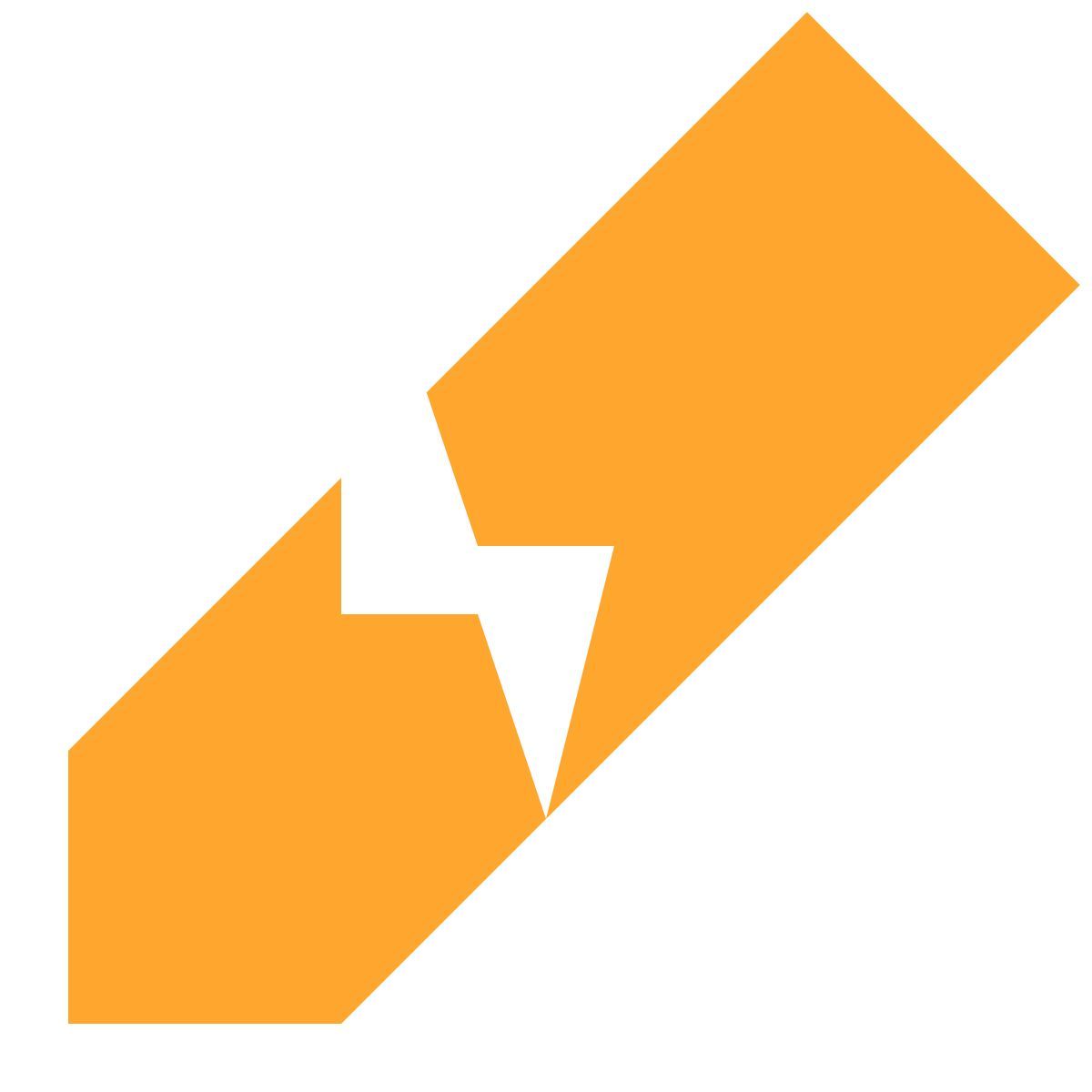 tiny color style broken pencil icon