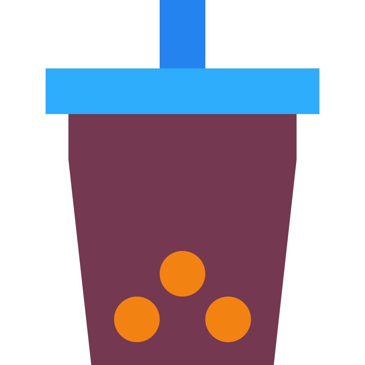 tiny color style tè alle bolle icon