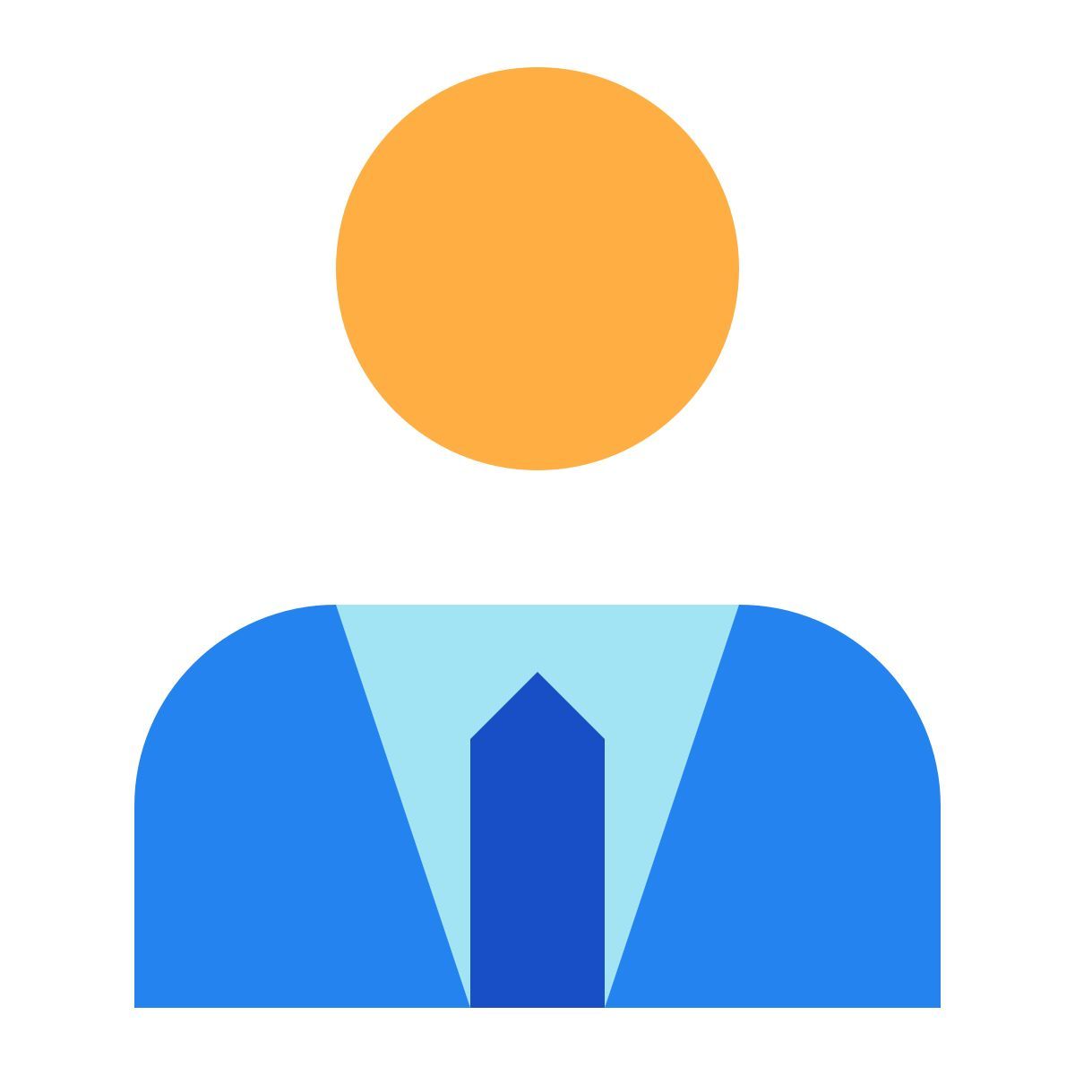 tiny color style 실업가 icon